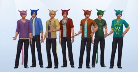 A screenshot of the Grainbow rendered as Sims.