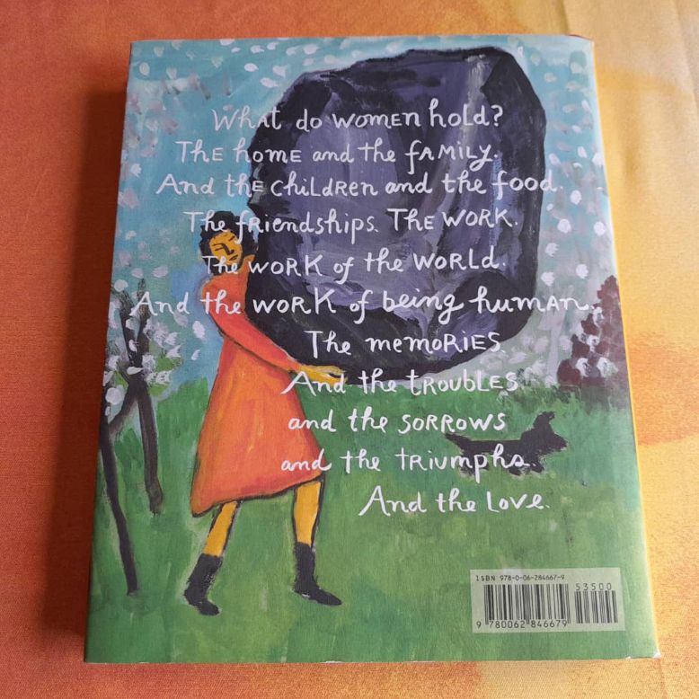 Quatrième de couverture du livre "Women Holding Things" par Maira Kalman (HarperCollins, 2022).
