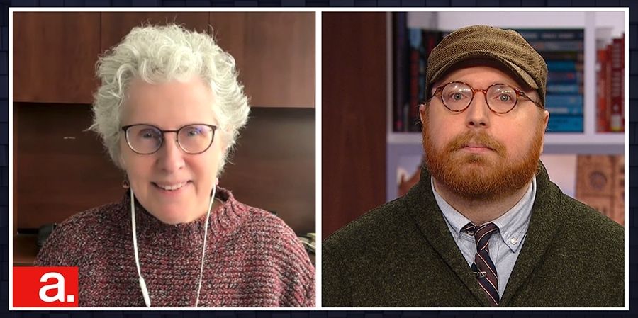 From left to right: Dominique Marshall & Adam Bunch, whose essay on the manifesto was published earlier this month: https://torontohistory.substack.com/p/toronto-vs-the-annexation-manifesto