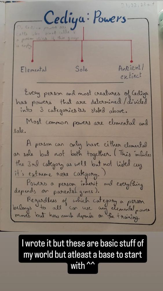 Page 0: Basic about Cediya powers