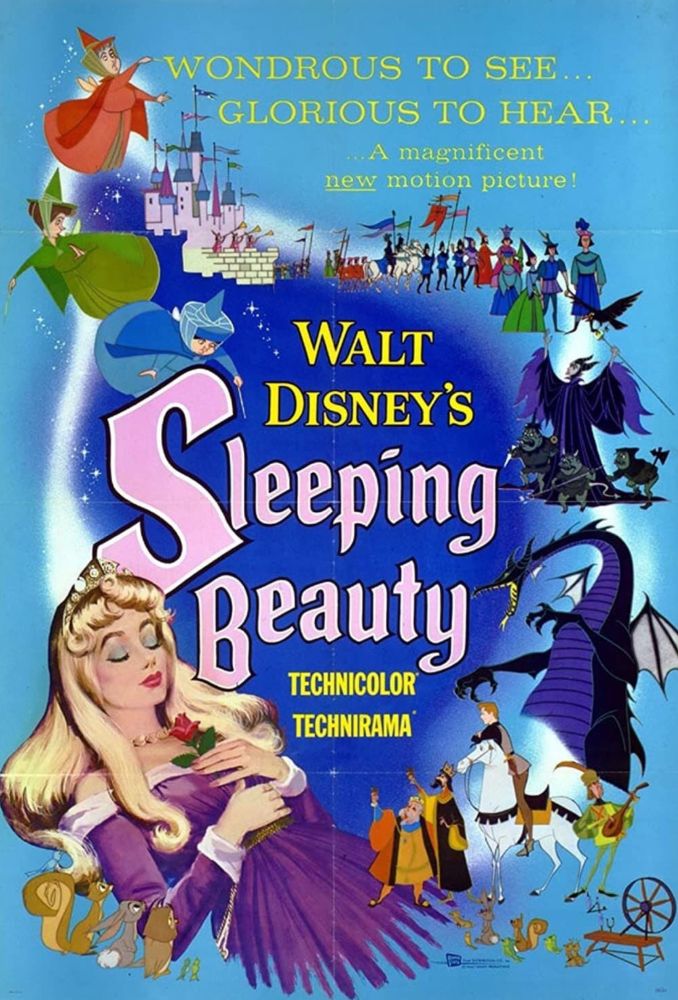 Movie poster for Walt Disney’s (or Clyde Geronimi’s) “Sleeping Beauty” (1959)