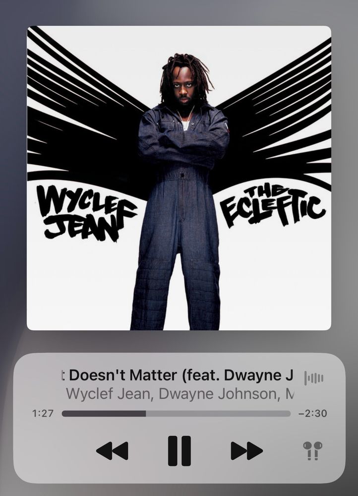 It doesn’t matter by Wyclef Jean and The Rock.
