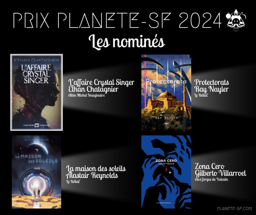 Les nominés du Prix Planète-SF des blogueurs 2024 - Planète-SF