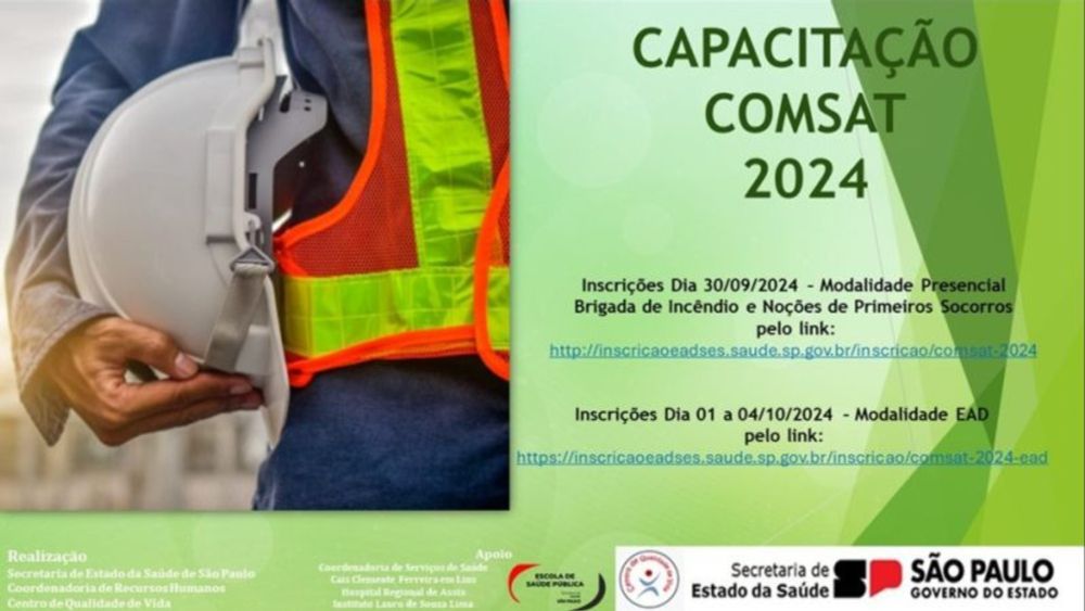 Curso de capacitação para Comsat está com inscrições abertas