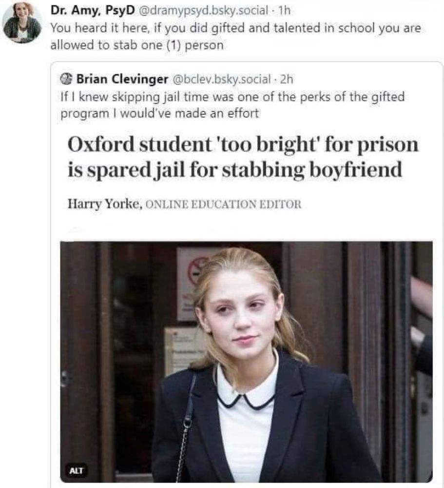 You can totally cut a bitch if you're "bright"