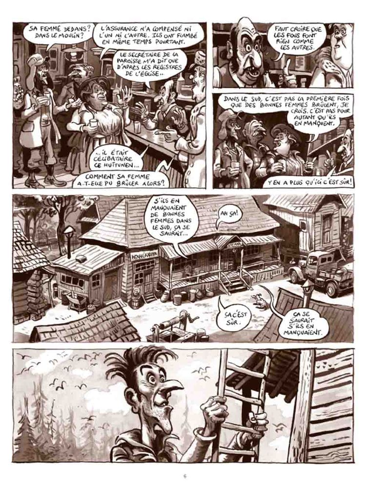 Planche BD meunier hurlant 