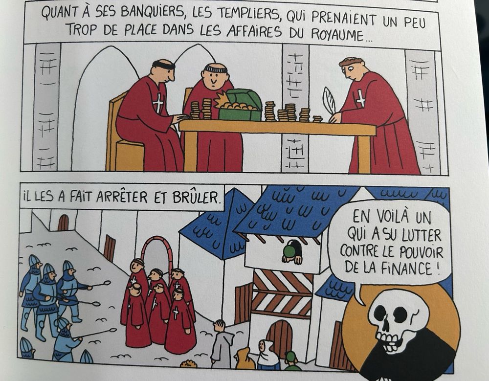 Planche sur l’arrestation des Templiers