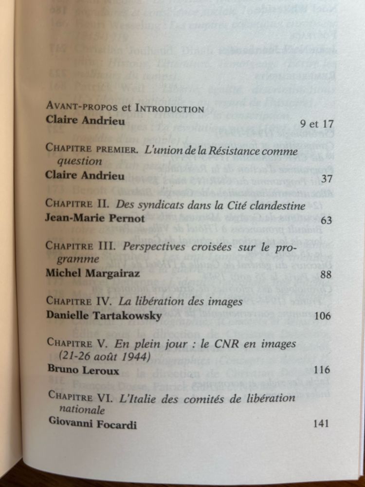 Table des matières 