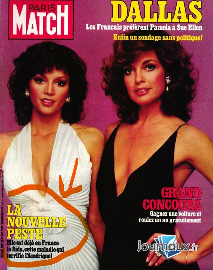 paris-match de juillet 1983, une des premières mentions du sida dans la presse française