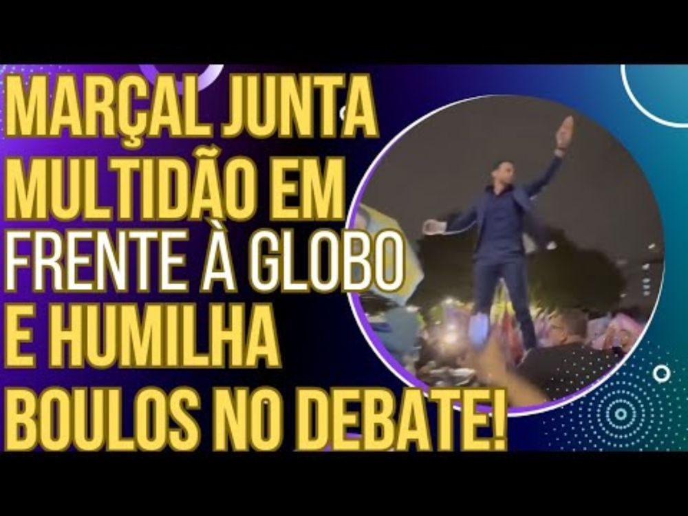 GENIAL: Pablo Marçal junta multidão em frente à Globo e faz Boulos passar vergonha no debate!