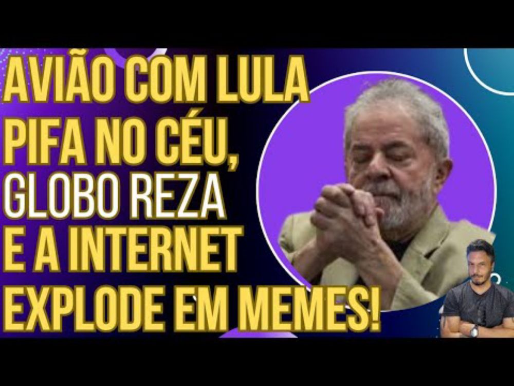 Avião com Lula sofre pane em pleno voo, GloboNews reza e a internet enlouquece com memes!