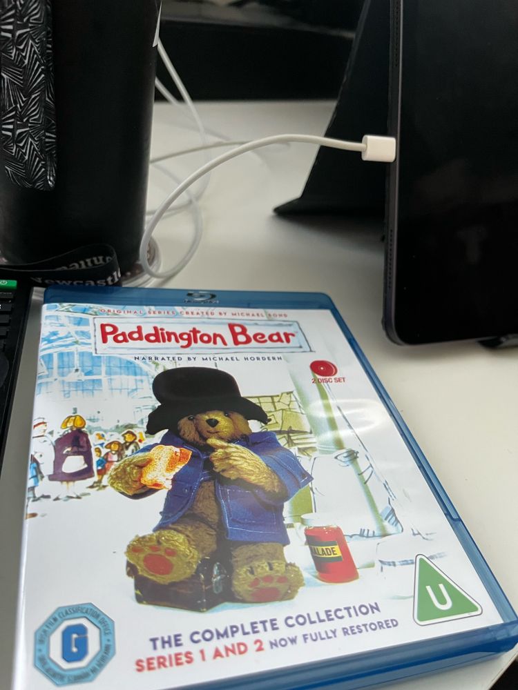 A photo of the Paddington Bear complete collection on Blu-ray that I have just bought 