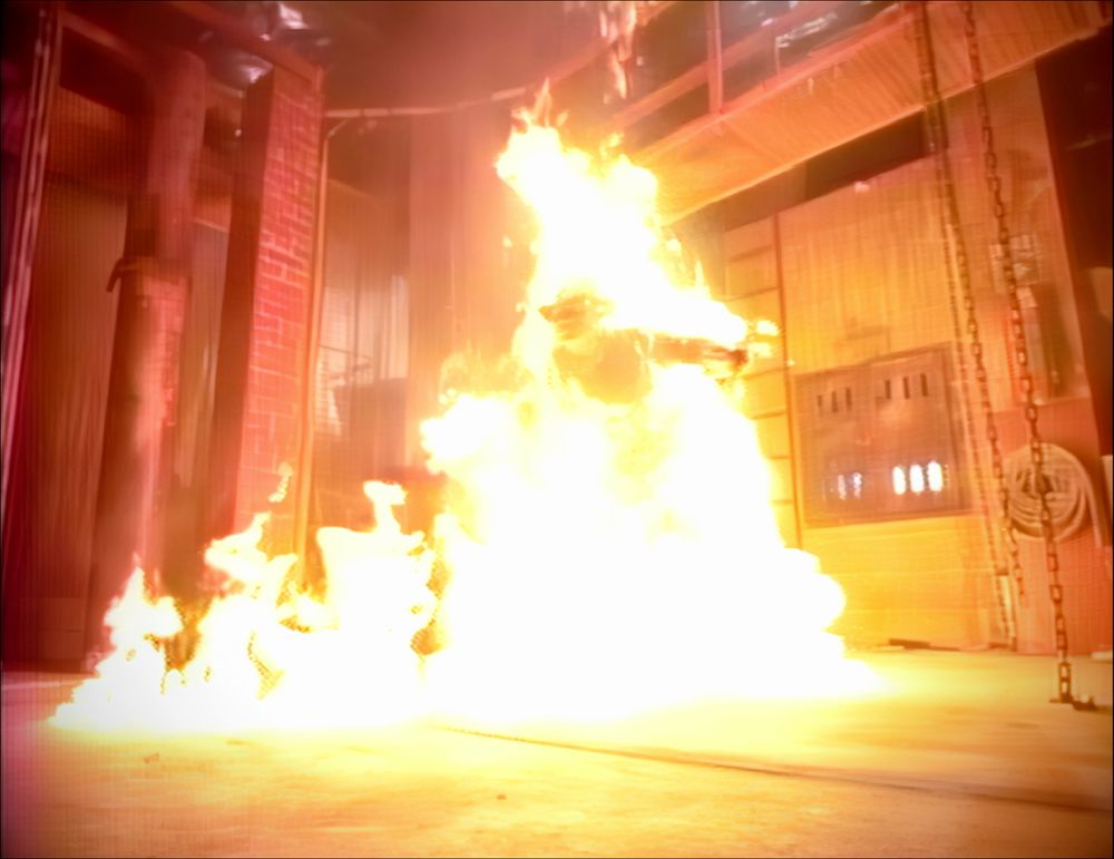 Freddy Krueger on fire.