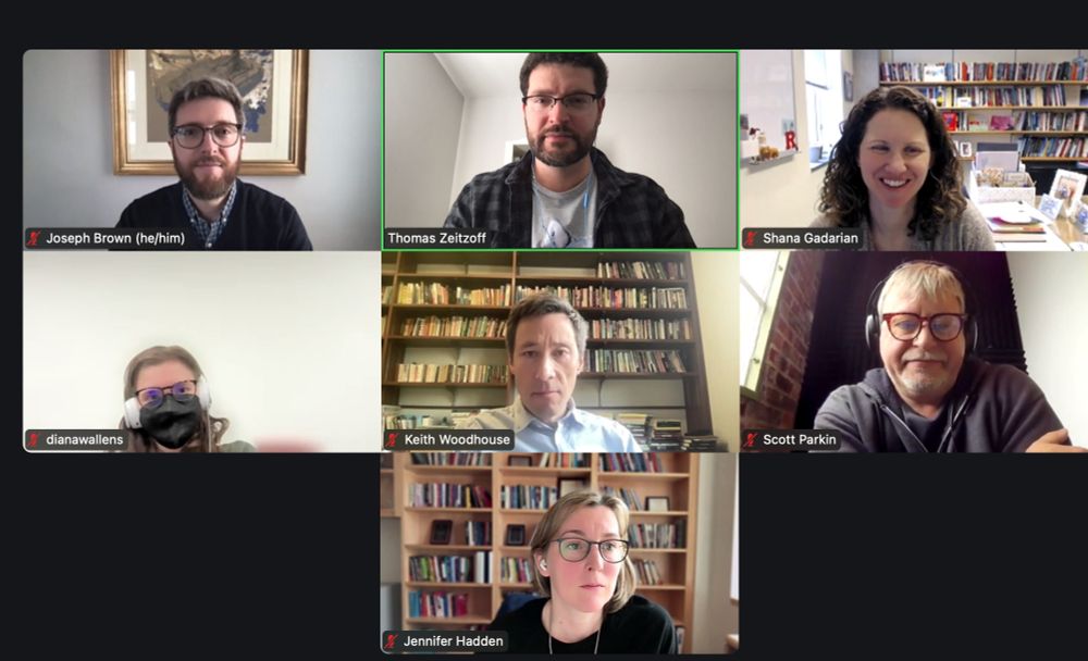 Zoom screenshot of participants at my book conference