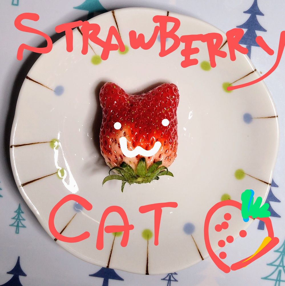 猫型イチゴ
