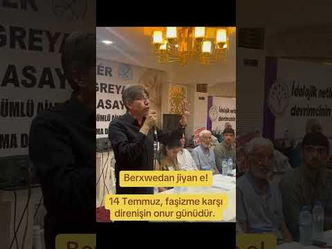 14 Temmuzun büyük direnişçileri Kemal Pir, Hayri Durmuş, Ali Çiçek, Akif Yılmaz’ı minnetle anıyorum.