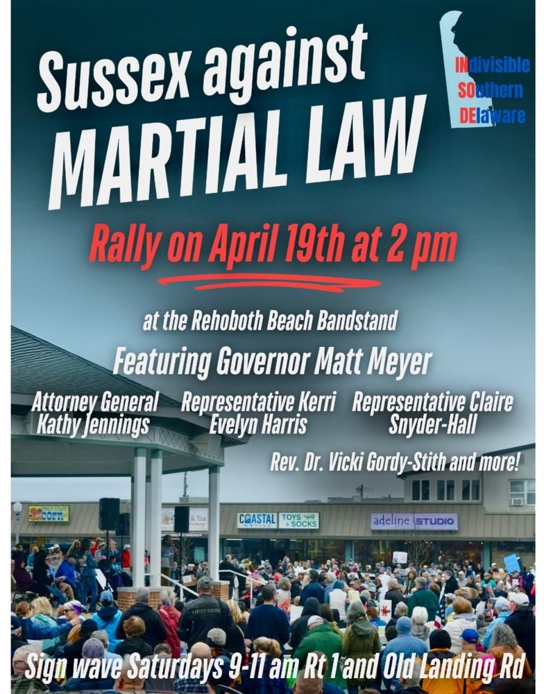 Rehoboth Beach protest today April 19th at 2:00 on the boardwalk