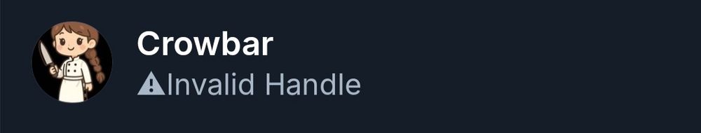 Crowbar
Invalid Handle