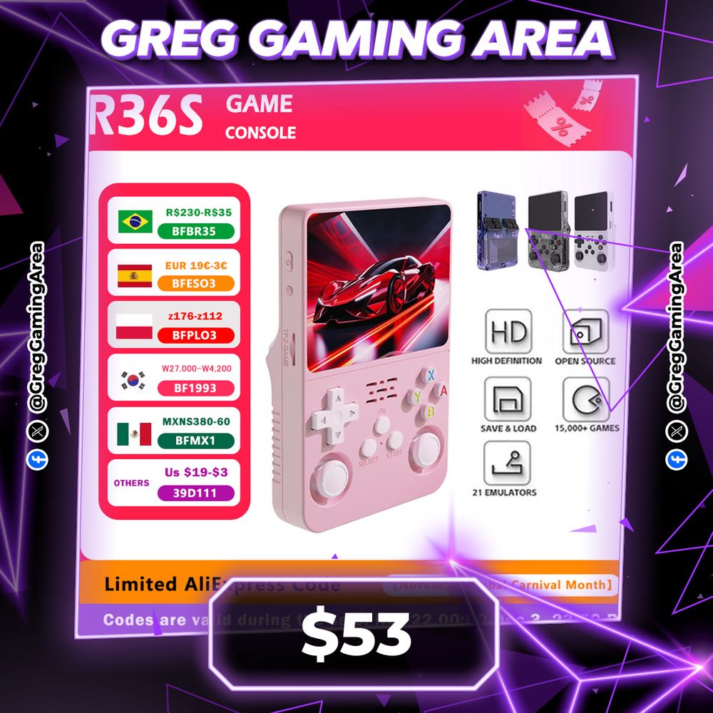 R36s new handheld game console open source Linux 3.5-inch IPS screen handheld 128GB video player Xmas Gift