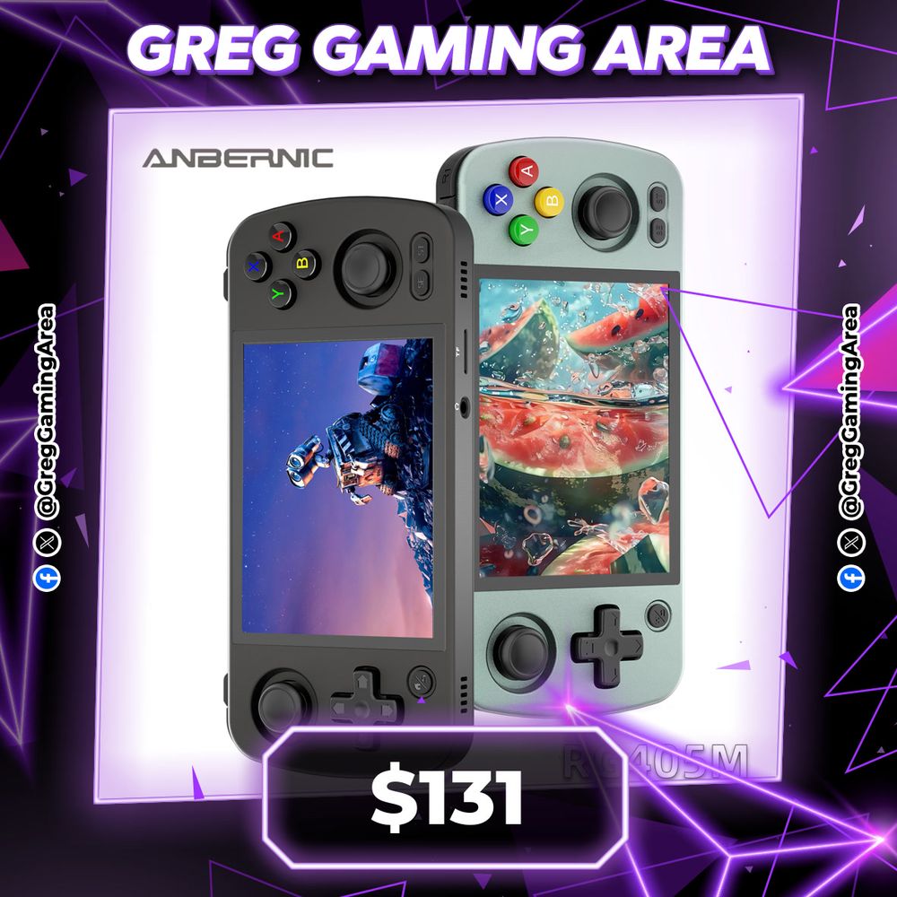ANBERNIC RG405M Metal Handheld Game Console Android 12 System Unisoc Tiger T618 4 Inch IPS Screen Game Player Support OTA Update