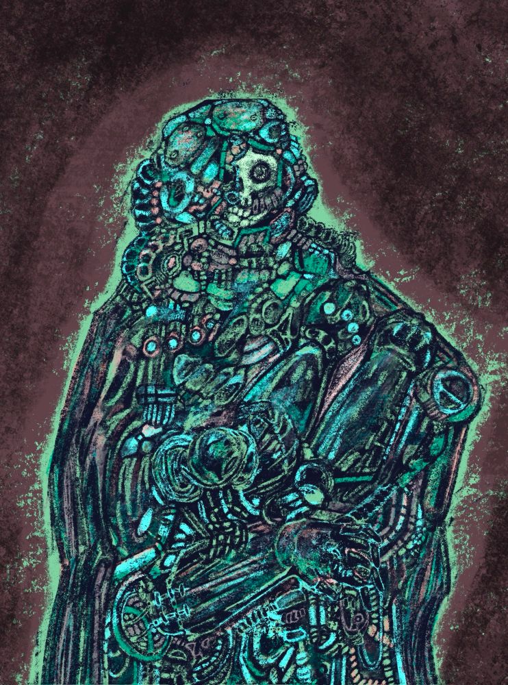 A digital illustration of a figure from my subconscious 