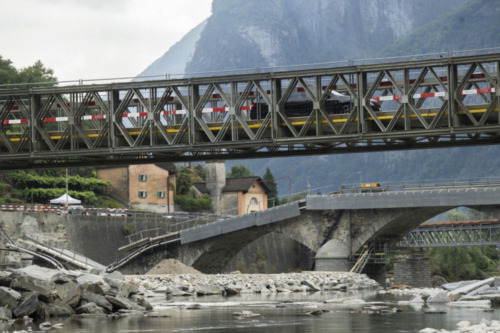 Zerstörte Visletto-Brücke: Ersatzbrücke im Maggiatal ist für alle offen