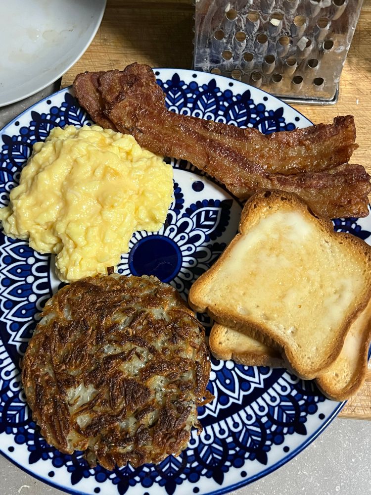 As described :) breakfast on a nice plate
