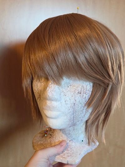 a photo of my wig for Joshua from the game Final Fantasy XVI