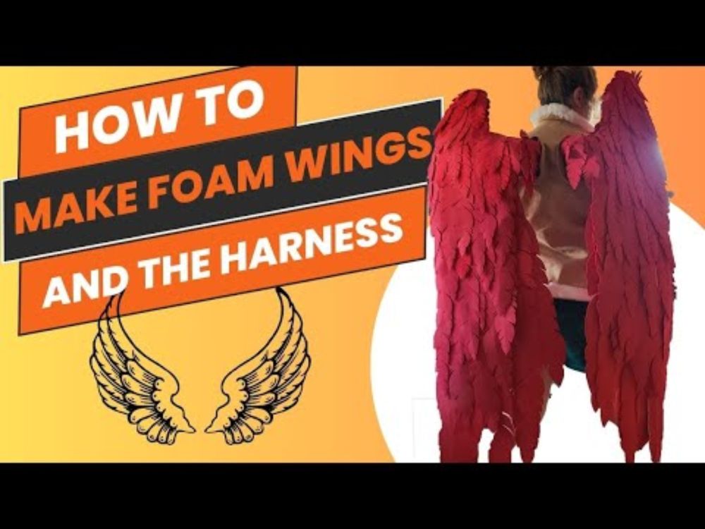 How to make foam wings for your Cosplay | Making Hawk's Wings from MHA