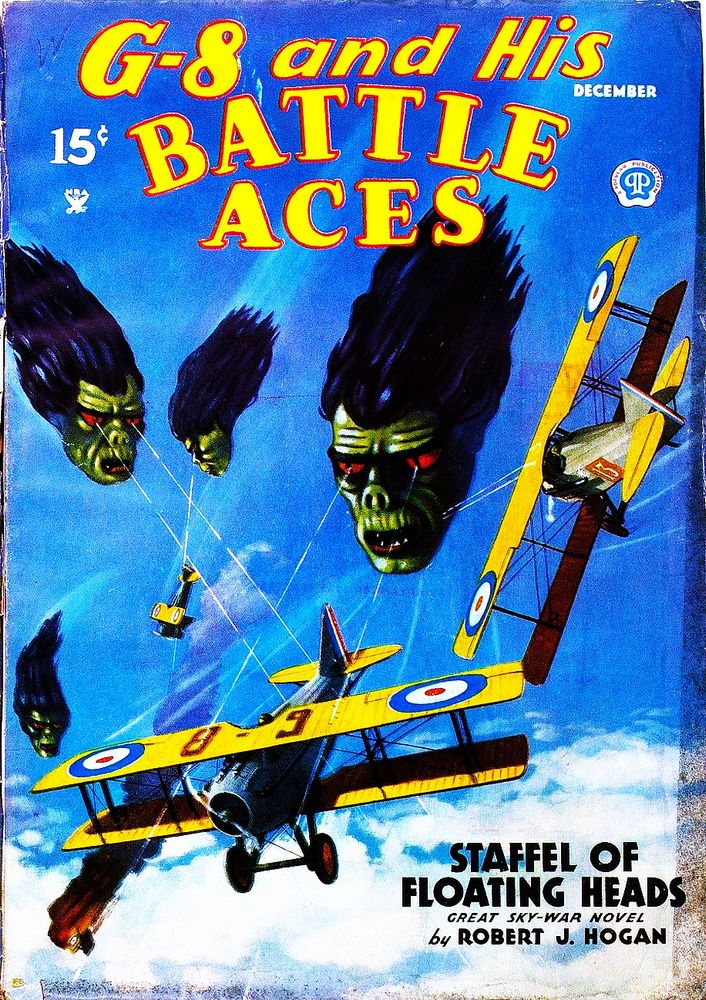  Cover to the magazine "G-8 and His Battle Aces", December 1935