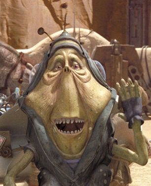 Ben Quadinaros alien from star wars 