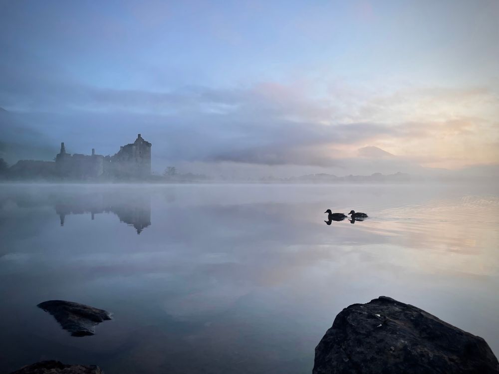 Kilchurn, a 15century castle on the northeastern end of Loch Awe, in Argyll and Bute, Scotland.