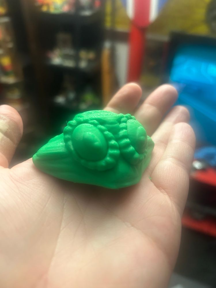 Front view of Hedorah sculpt 