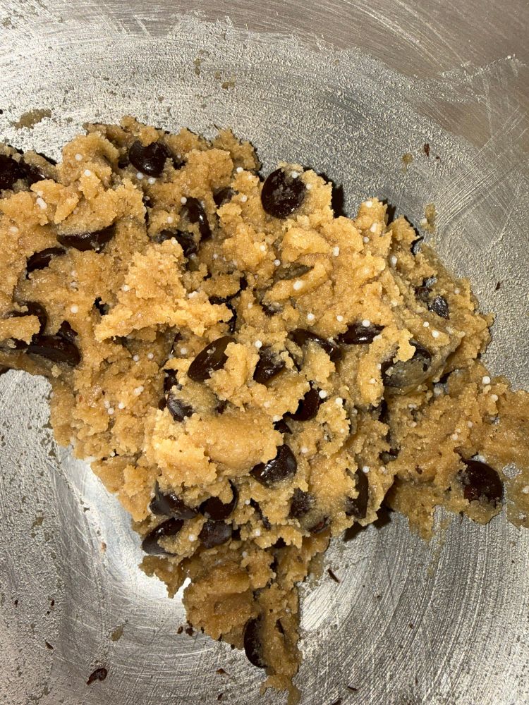 almond flour chocolate chip cookie dough 