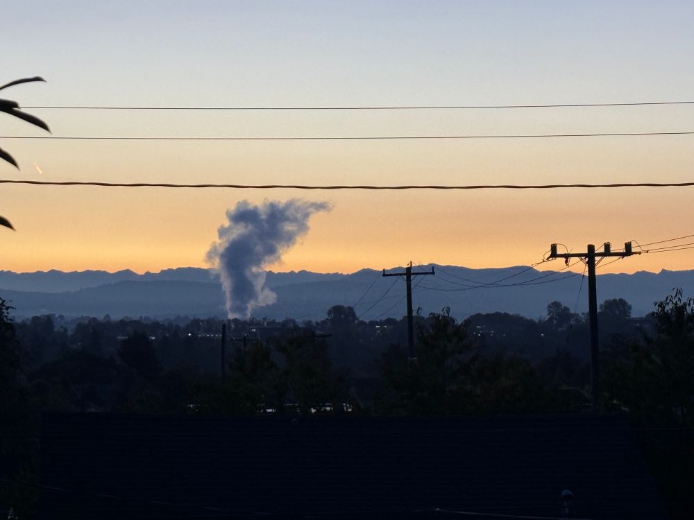 the morning cascades across the valley from our back porch 