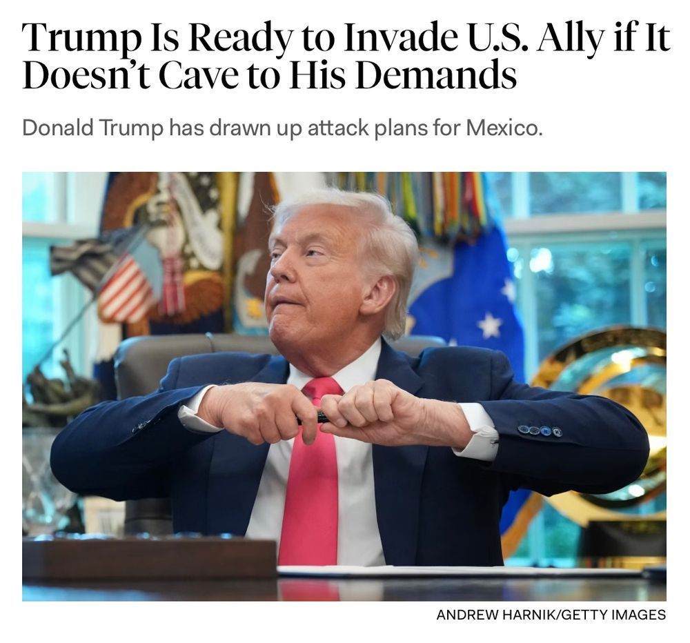 Trump is ready to invade US allay if it doesn't have to his demands