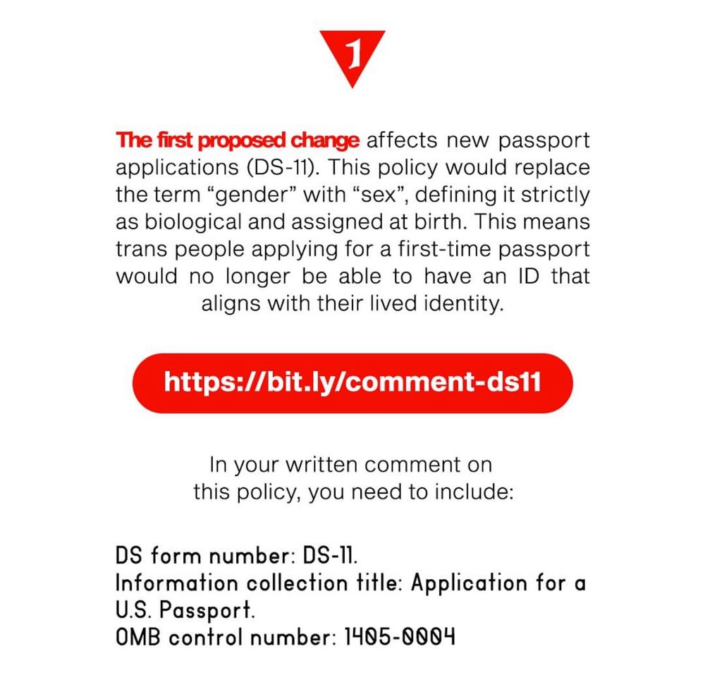 screenshot of state dept url where you can file a comment against the proposed changes