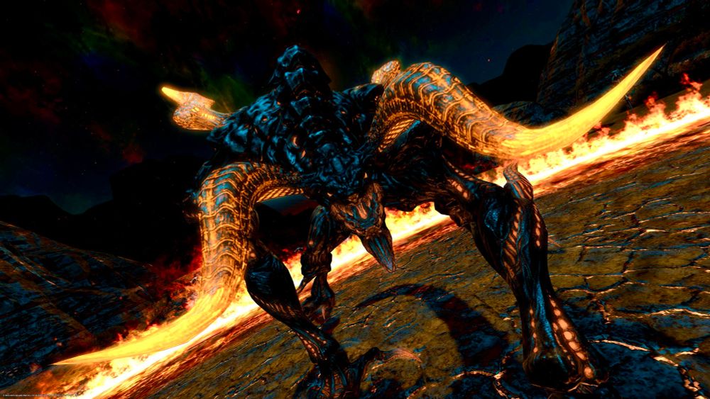 A GPose screenshot of the primal Ifrit