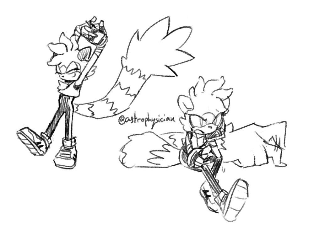 Sketches of Tangle the Lemur