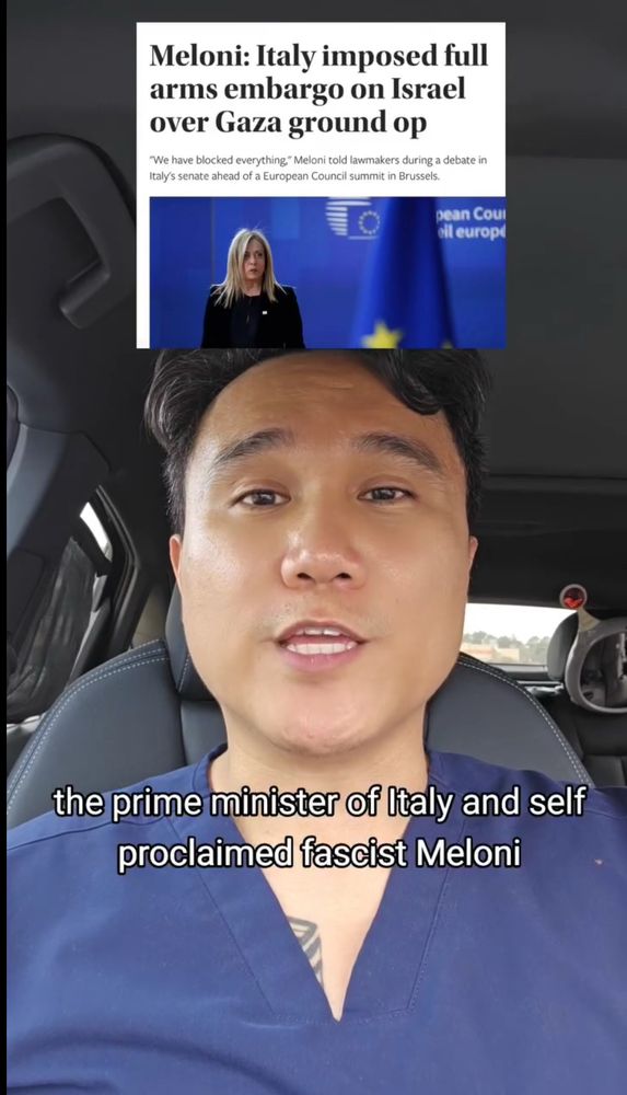 Meloni: Italy imposed full arms embargo on Israel over Gaza ground op
*We have blocked everything," Meloni told lawmakers during a debate in Italys senate ahead of a European Council summit in Brussels.
pean Coul ail europe
the prime minister of Italy and self proclaimed fascist Meloni