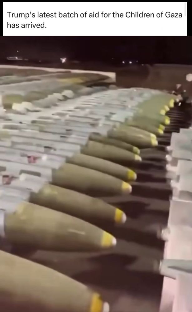 Trump's latest batch of aid for the Children of Gaza has arrived.