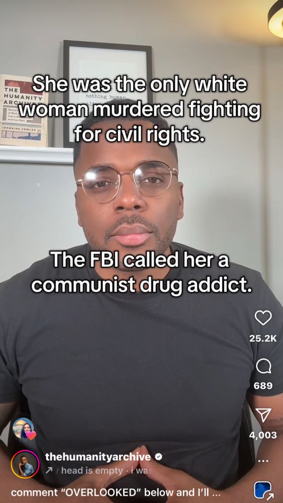 She was the only white woman murdered fighting for civil rights.
The FBI called her a communist drug addict.