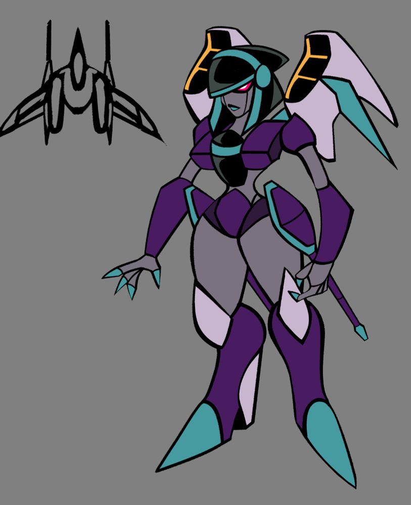 A personal design of the Transformers character, Slipstream.