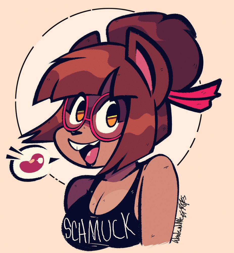 A portrait of Bean.
She seems very happy to see you! 