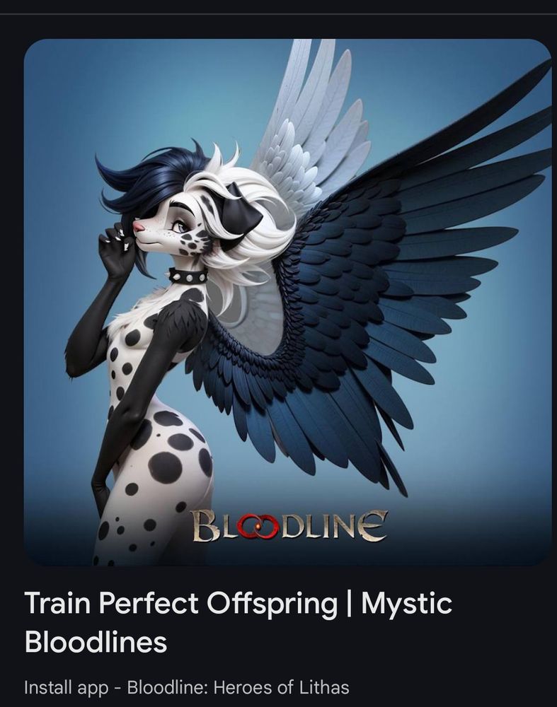 Dog bird furry with ads volume too low, making them easy to slice. Also ad for bloodline.