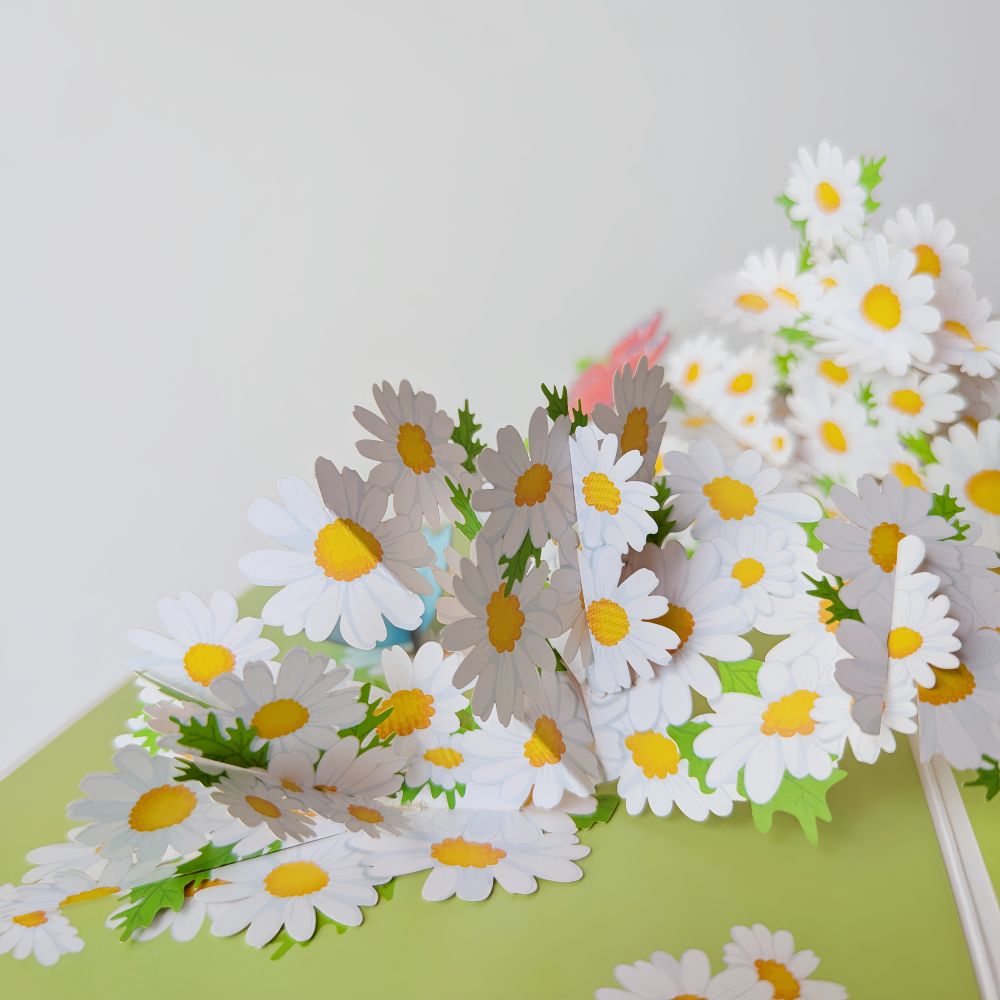 Minimalist & fresh design – clean layout with vibrant details
3D embossed daisies – soft, dimensional petals that pop off the page
Lively butterflies – two realistic butterflies that appear as if mid-flight
High-quality printing – vivid colors and crisp lines
Premium coated cardstock – sturdy, smooth finish for a luxurious feel
Card size: 16 cm x 21 cm (approx. 6.3 in x 8.3 in)
https://lumameartstudio.etsy.com/listing/4344431367