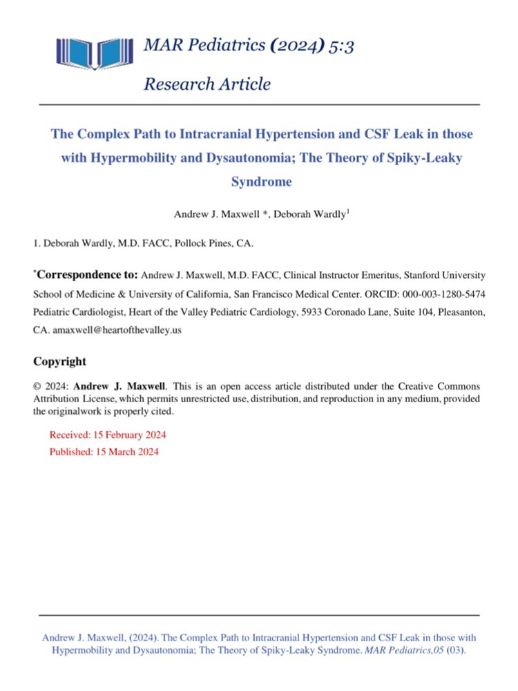 (PDF) The Complex Path to Intracranial Hypertension and CSF Leak in those with Hypermobility and Dysautonomia; The Theory of Spiky-Leaky Syndrome