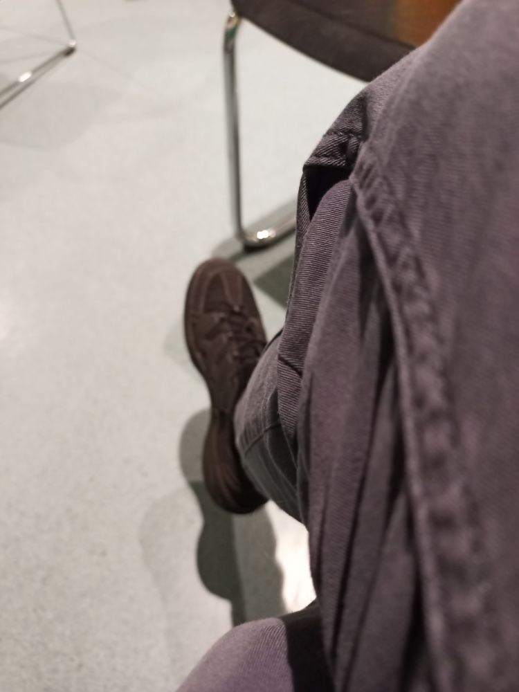 Fuß vor Wartezimmer Fußboden 