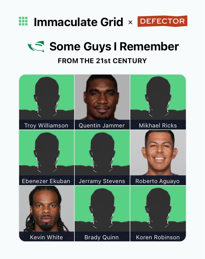 Troy Williamson, Quentin Jammer, Mikhael Ricks, Ebenezer Ekuban, Roberto Aguayo, Kevin White, Brady Quinn, Koren Robinson