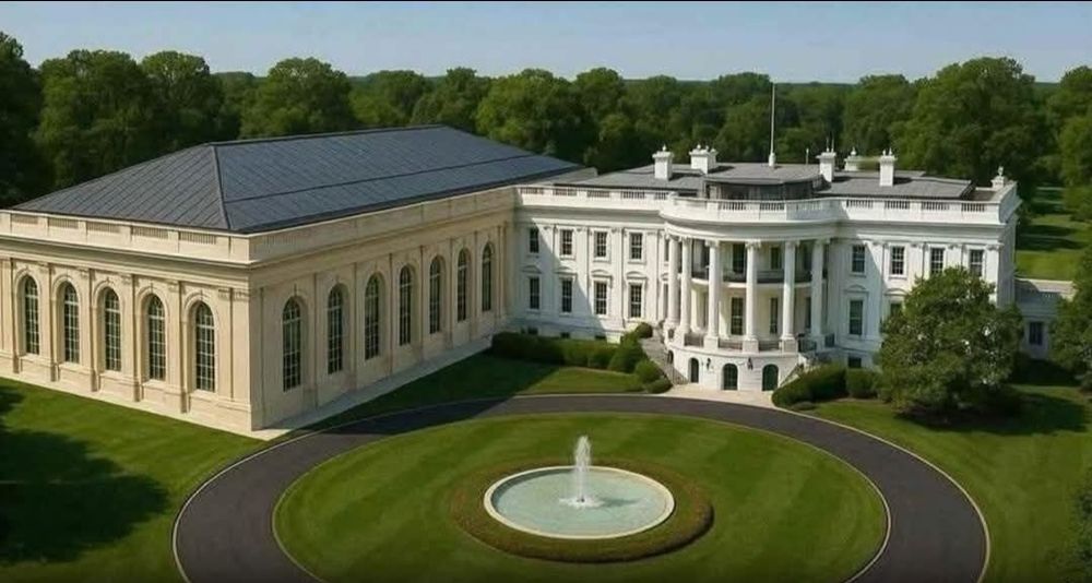 Rendering of proposed $200M addition to the White House grounds